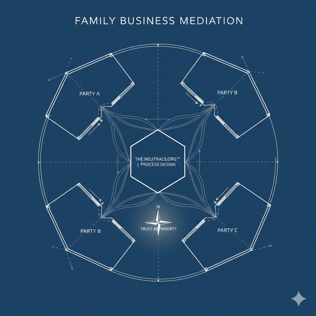 Convening a Multi-Party Family Business Mediation: Process Design for Trust Asymmetry